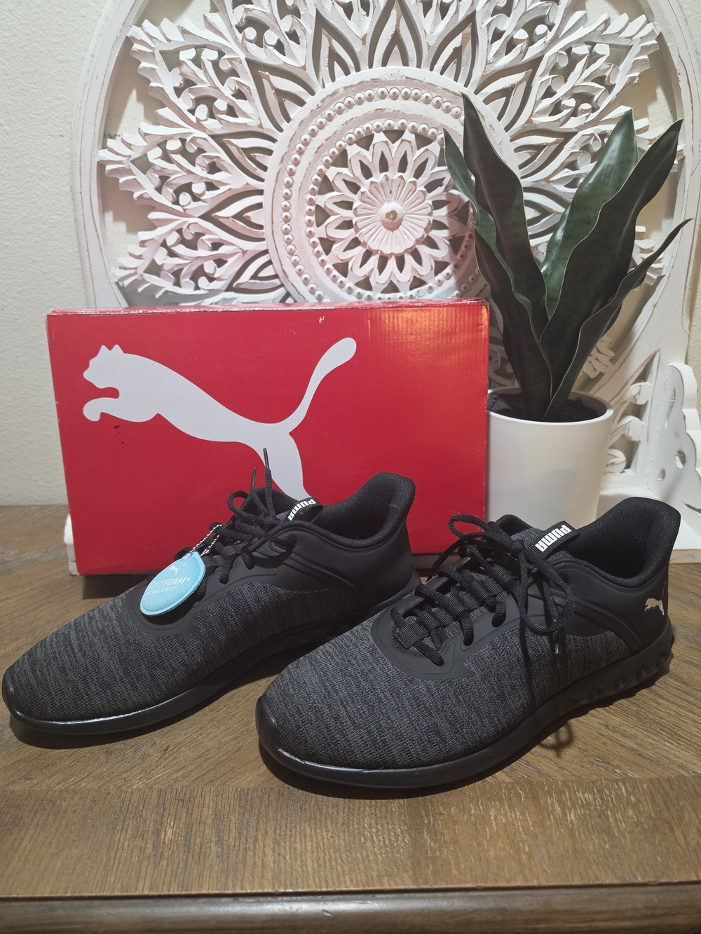 NEW PUMA Carson 2 Edge Men’s Black Knit Athletic Sneakers Size 11